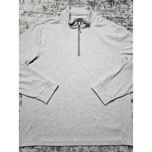 Vineyard Vines Sweatshirt Men's XL Grey Heather 1/4 Zip Minimalist Outdoor